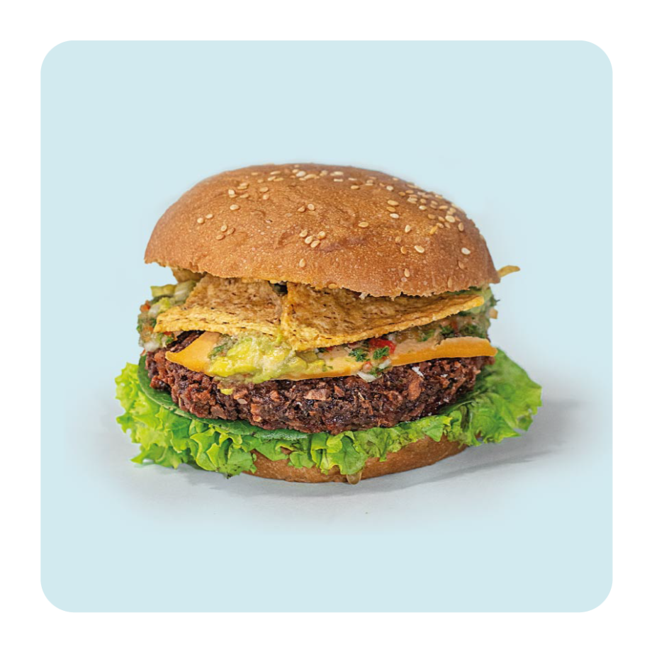 hamburguesa artesanal vegana